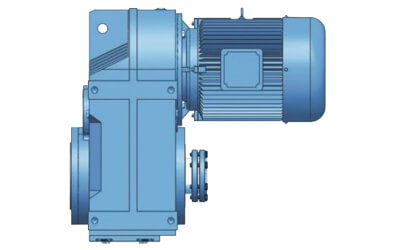 FH Hollow shaft with shrink disk parallel shaft helical gear unit