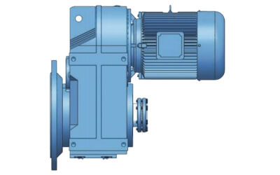 FHF Output flange mounted Hollow shaft with shrink disk parallel shaft helical gear unit