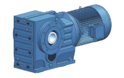 KAZ series B14 flange mounted helical-bevel gear units with hollow shaft